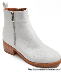 ショートブーツ | 大きいサイズ26.5cm レディース 上品 ブーツ 秋冬 春 チャンキーヒール 太ヒール 黒ブーツ シンプル ミドルヒール 大人 サイドファスナー