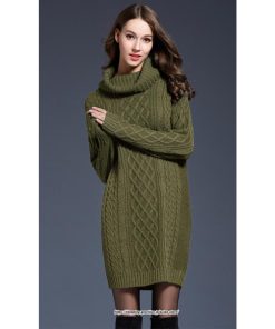 マキシ | ニットワンピース ワンピース レディース 秋冬 チュニック ニット ひざ丈 長袖 ハイネック ゆったり 無地 オシャレ 通学 かわいい 大きいサイズ 通勤
