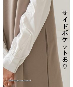 マキシ | ベストワンピース ラシャベスト ラシャワンピース ロング丈 ノースリーブ 袖なし レディース ロングベスト ワンピース 無地 大人 ラシャ スリット ポケット