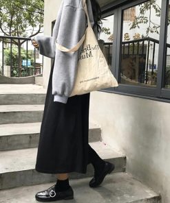 ロングスカート | Aライン フレアスカート黒