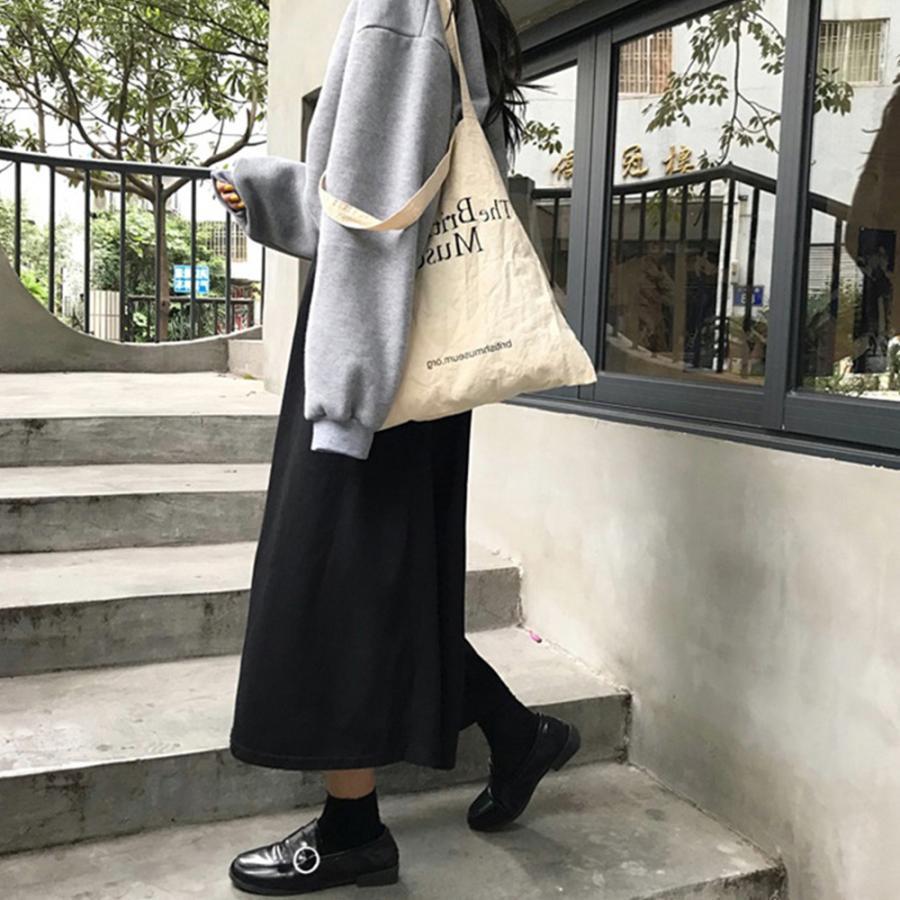 ロングスカート | Aライン フレアスカート黒