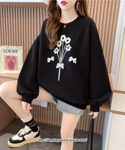 パーカー | スウェット トレーナー トップス 長袖 クルーネック 丸首 裏毛 ゆったり レディース 訳あり 送料無料 韓国 秋冬 おしゃれ 大きいサイズ トップス