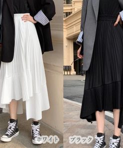 ロングスカート | プリーツ 切り替え 夏