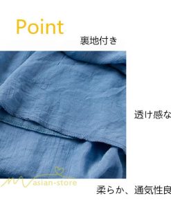 新作 | リネンパンツ 夏 ガウチョパンツ スカーチョ 体型カバー ワイドパンツ レディース ガウチョ ボトムス ゆったり 涼しい キュロット 春夏 ウエストゴム ズボン