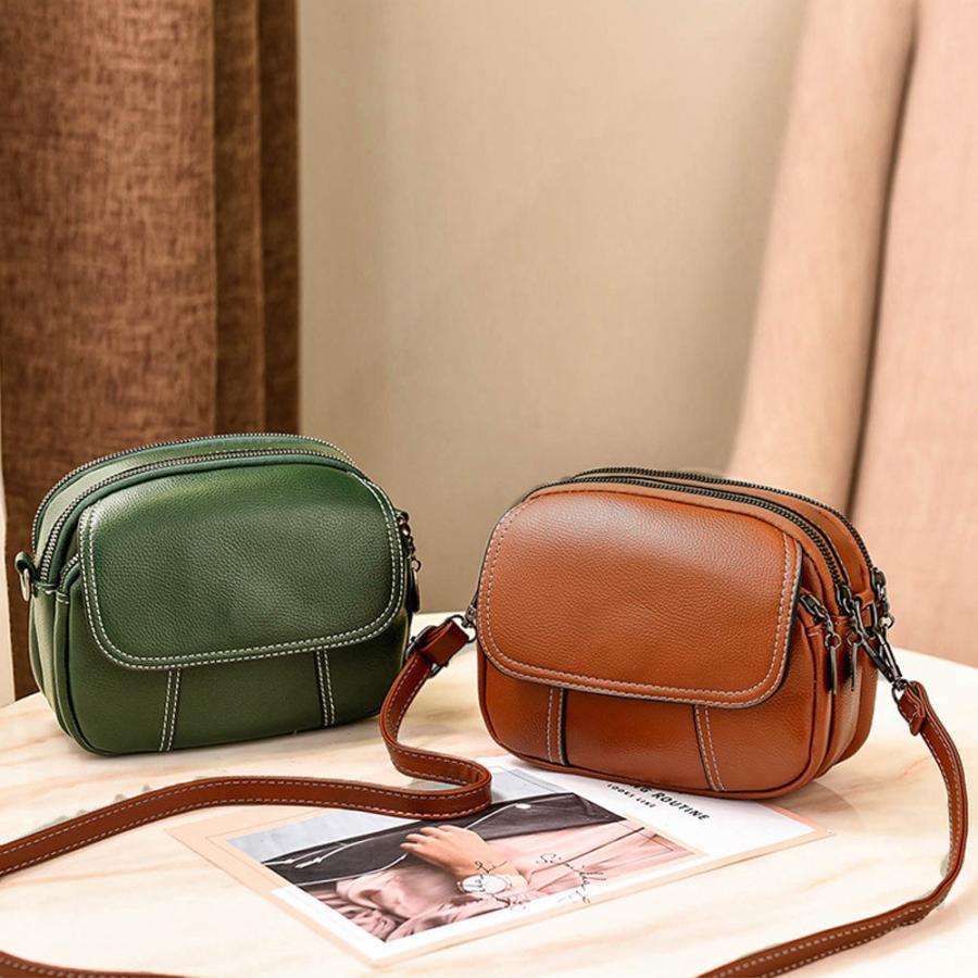 ショルダーバッグ | ポシェット 合皮かばん 斜め掛け 小さめ PUレザー 肩掛けバッグおしゃれ カジュアル ミニ シンプル レディース