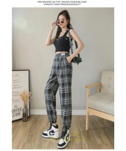 チノ・テーパード・ジョガー・スキニーパン | ジョガーパンツ レディース パンツ スウェット ジャージ ストレッチ ズボン スポーツ トレーニング チェック柄 高見え 細見え 秋 夏 冬 運動 春