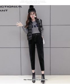 チノ・テーパード・ジョガー・スキニーパン | パンツ ボトムス 九分丈 ズボン 裏起毛 厚手 あったか ハイウエスト ウエストゴム 暖かい 着痩せ 通勤 ゆったり 美脚ライン オシャレ お出かけ 送料無料 OL