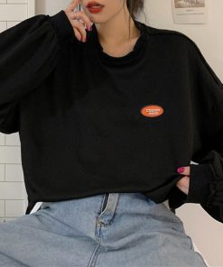 Tシャツ・カットソー | 重ね着風スウェットトレーナー 韓国風