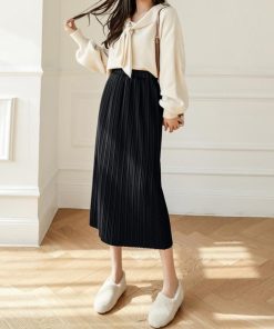 ロングスカート | タイトスカート プリーツスカート 韓国風