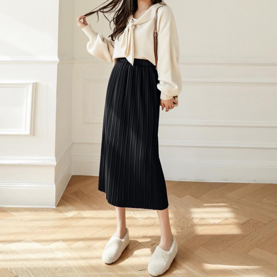 ロングスカート | タイトスカート プリーツスカート 韓国風