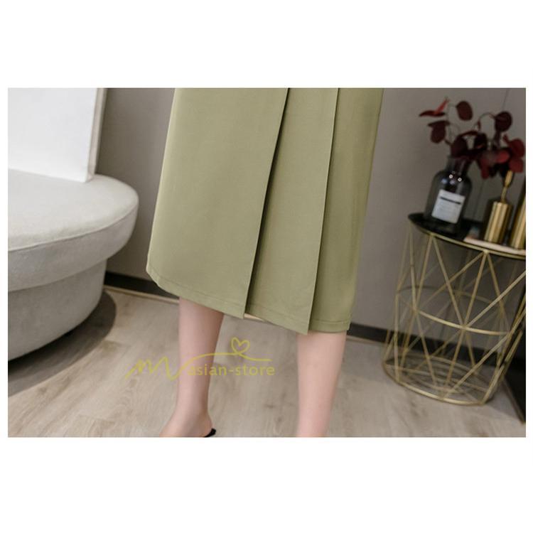 スカート | タイトボタン 膝下 ミディアム丈 ミモレ丈 キレイめ プリーツ通勤通学 ビジネス OL オフィス 春夏秋 2022新作 20代30代40代 着回し 無地人気