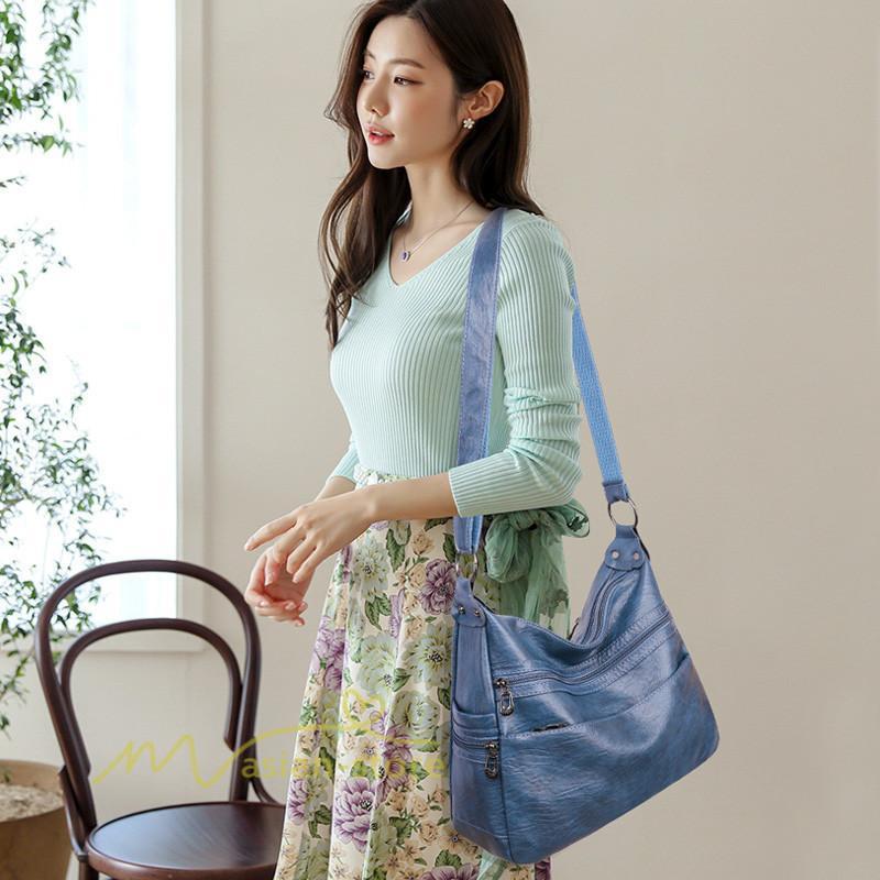 女性用バッグ | ショルダーバッグ レディース 大きめ 大容量 レザー かわいい 可愛い 軽量 斜めがけ 2way ショルダー おしゃれ トレンド ママ 上品 通学 通勤 斜めがけバッグ