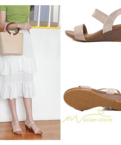 サンダル ミュール | サンダル レディース 履きやすい 可愛いサンダル 歩きやすい おしゃれ 疲れない 靴 シューズ ウェッジソール 2021春夏 カジュアル アウター エレガント お出かけ