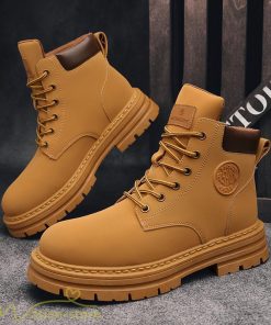 ショートブーツ | レディース メンズ ブーティー 太ヒール ブーツ ショートヒール カジュアル 歩きやすい レースアップ コスプレ靴 編み上げブーツ 厚底