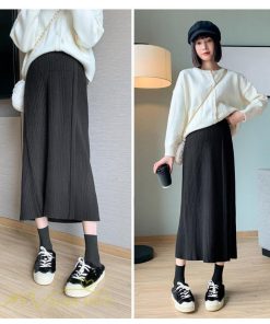 スカート | 妊婦服 マタニティシンプル 秋 冬 コーデ 着痩せ ニット妊婦 産前 産後 大きいサイズ ソフト ウエスト調整 お出かけ 秋 柔らか