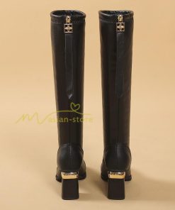 ロングブーツ | ブーツ ヒール カジュアル レディース 靴 シューズ お出かけ 秋冬 ロング丈ブーツ ジョッキーブーツ 春秋冬 美脚 黒靴 太ヒール 大人