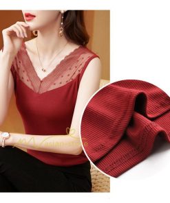 キャミソール タンクトップ | タンクトップ レディース 春夏 インナー トップス ノースリーブ Vネック Vネックタンク レース付き カシュクール 上品 お出かけ 20代30代40代50代 快適 ママ