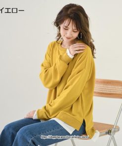 パーカー | スウエット トレーナー レディース トップス シャツ カジュアル 可愛い 春大活躍 レイヤードスタイル 長袖 大人 ボタンなし ゆったり 秋冬 防寒対策 送料無料