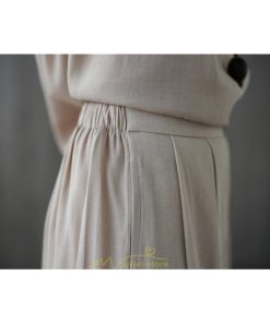 セットアップ | レディース 夏服 Tシャツ ワイドパンツ ガウチョパンツ カジュアル 無地 冷感 涼感 ブラウス トップス 30代40代 2点セット ゴム パンツ 半袖