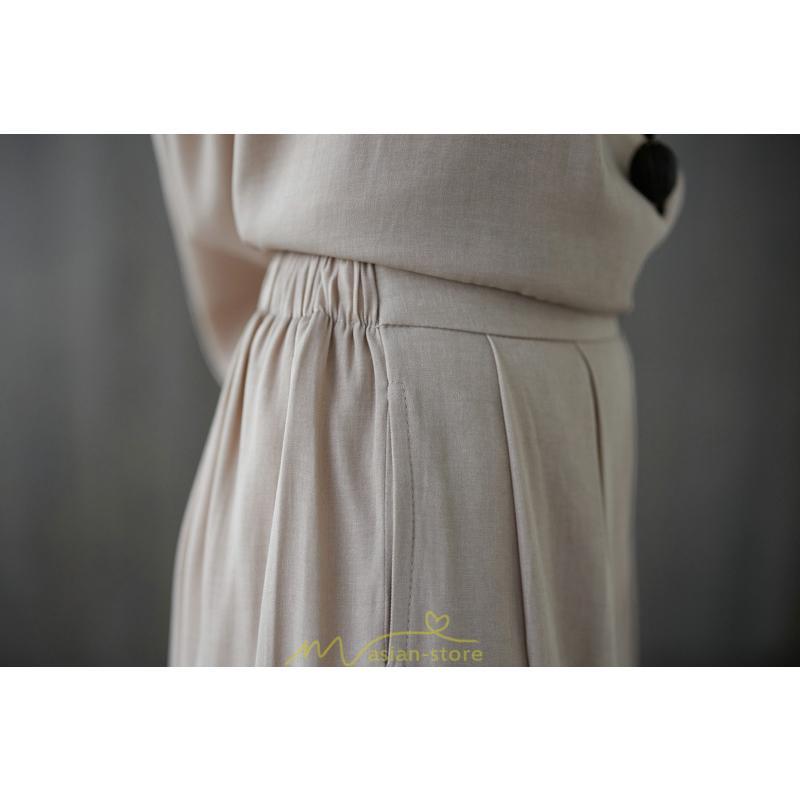 セットアップ | レディース 夏服 Tシャツ ワイドパンツ ガウチョパンツ カジュアル 無地 冷感 涼感 ブラウス トップス 30代40代 2点セット ゴム パンツ 半袖