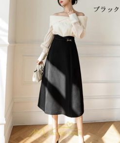 スカート | ロング 秋 秋服 レディース ボトムス ロングフレア Aライン キレイめ オシャレ フェミニン 可愛い 着痩せ 通学 お出かけ 新作 OL 通勤