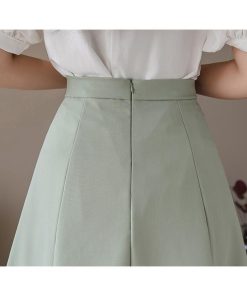スカート | ミモレフレアAライン無地 エレガント 大きいサイズ 裾広い ハイウエスト 着痩せ 裏地付き 後ろファスナー レディース 通学通勤 体型カバー