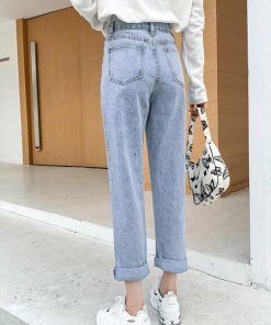 デニム | ハイウエスト ストレート デニムパンツ