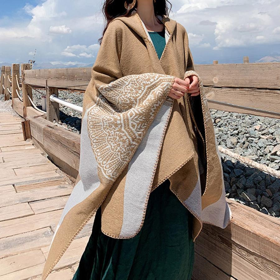 マフラー | ニットマント レディース ニットマフラー