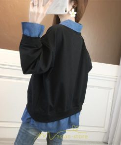 パーカー | トレーナー レディース 秋冬 コーデ 重ね着 切り替え カジュアル 着痩せ スウェット 可愛い 20代30代40代50代 カジュアル お出かけ オーバーサイズ