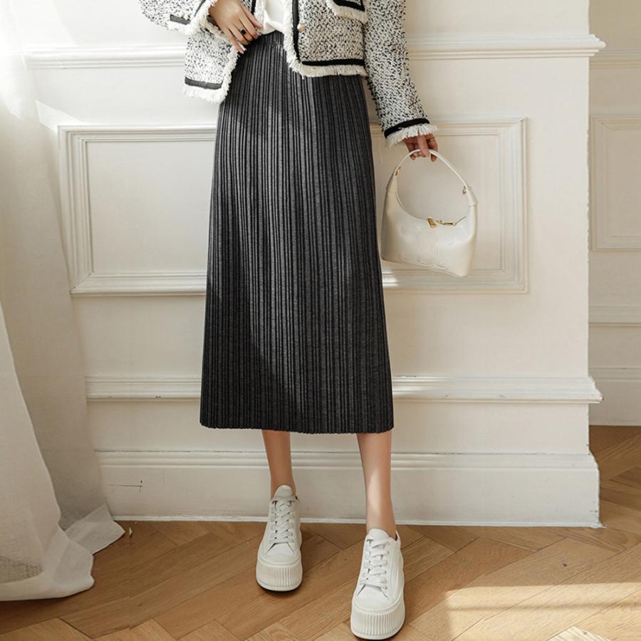 ロングスカート | タイトスカート プリーツスカート 韓国風
