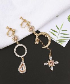その他アクセサリー | 大ぶりピアス イヤリング ロングピアス レディース アシンメトリー 揺れる キラキラ