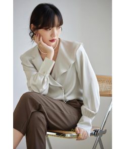 シャツ・ブラウス | ブラウス シャツ レディース 40代 上品 ブラウス きれいめ 通勤 OL ビジネス ゆったり 2022新作 上品 エレガント 高級感 Ｖネック フォーマル フェミニン