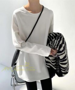 tシャツ・カットソー | 長袖tシャツ レディース クルーネック 長袖 Tシャツ ロングTシャツ 20代30代40代50代 ゆったり 体型カバー 通勤通学 お出かけ カジュアル インナー 快適 着痩せ