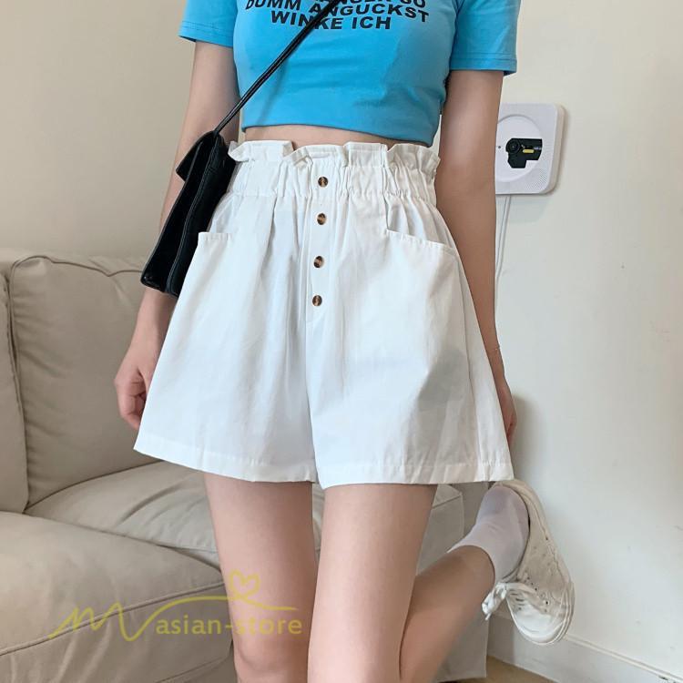 ショートパンツ | レディース サマーパンツ 夏コーデ 新作 おしゃれ ハイウエスト 無地 きれいめ 女性着 アウトドア ゆったり お出かけ パンツ ワイドパンツ 日常