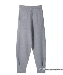 チノ・テーパード・ジョガー・スキニーパン | リブパンツ パンツ レディース ボトムス リブニット ニットパンツ ジョガーパンツ テーパードパンツ 長ズボン ウエストゴム 無地 ポケット 3色 秋冬 楽チン