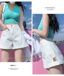 ショートパンツ | レディース ボトムス パンツ ロールアップデニム 夏新作 美脚 デニム ゆったり おしゃれ 通勤通学 20代30代40代 カジュアル お出かけ 韓国風