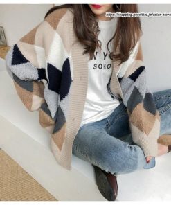 カーディガン | ニットレディース アウター ニットアウター 羽織り フロントボタン ボリューム感 大きめ ゆったり 20代30代 ミドル ゆるシルエット