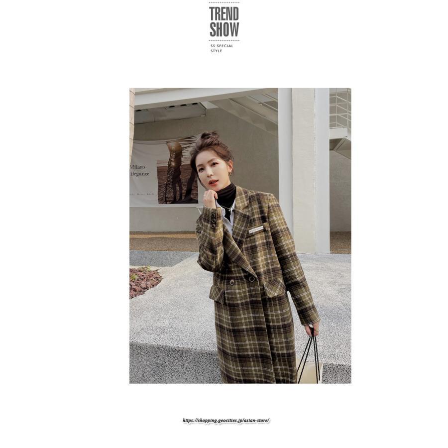 コート・ジャケット | コート レディース アウター チェスターコート ロング丈 ジャケット ロングジャケットコート 2022新作 チェック柄 厚手 ラシャ カジュアル