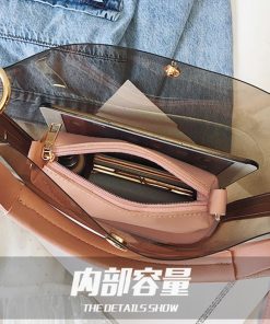 ショルダーバッグ | トートバッグ 斜めがけバッグ 2点セット ポーチ付き レディース クリアバッグ おしゃれ ビニールバッグ 大容量