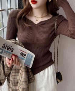 ニット・セーター | リブニットトップス レディース 大人秋服