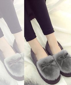 パンプス | 秋冬 レディース 痛くない パンプス ムートン ボア ぺたんこ