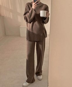 セットアップ | セットアップニット 秋冬 スリット 韓国