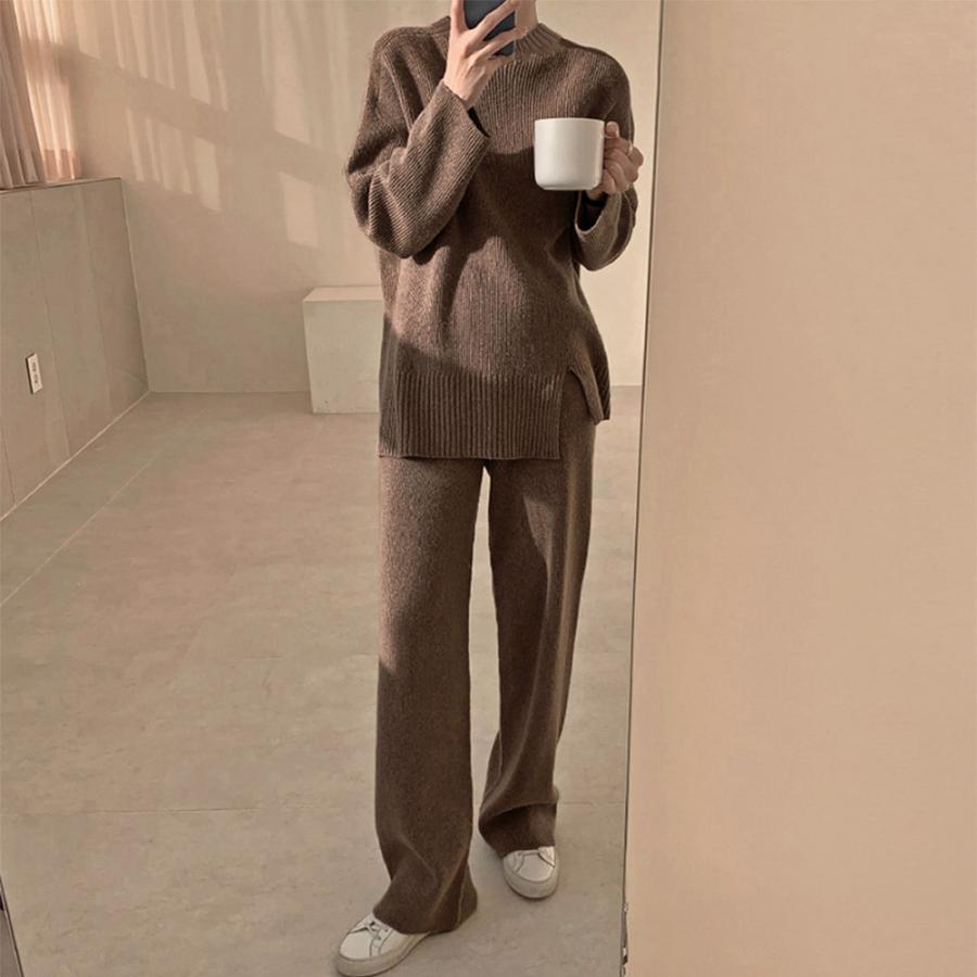 セットアップ | セットアップニット 秋冬 スリット 韓国