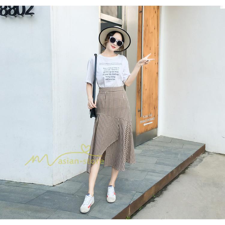 スカート | フレア ロング春物 レディース 春夏 スカート黒 ボトムス 春夏秋 新作 カジュアル 通勤通学 チェック柄 Aライン着やせ 20代30代40代