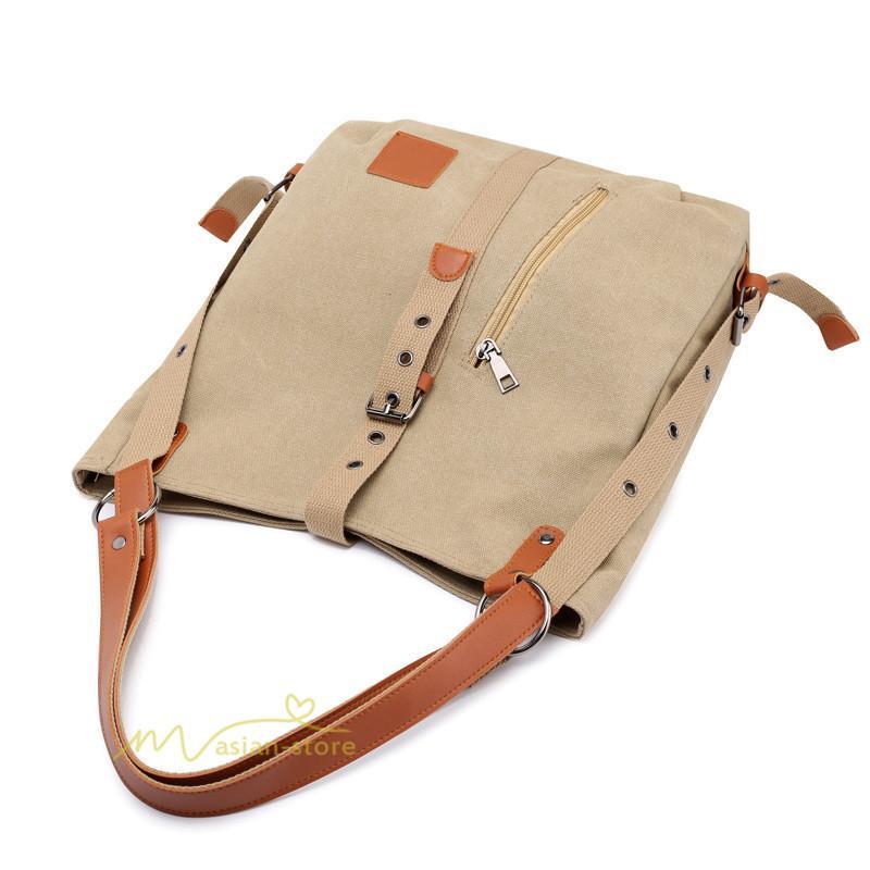 女性用バッグ | ショルダーバッグ リュック バッグ カバン レディース 帆布バッグ ズック カジュアル 旅行 肩掛け 手提げ シンプル エコバッグ ハンド 通勤通学 洗え 便利 収納