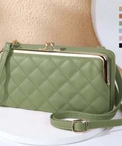 長財布 | キルティング がま口財布 ポシェット韓国