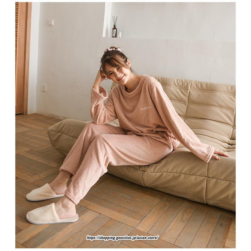 セットアップ | パジャマ 上下セット ルームウェア 裏起毛 レディース フリース マイクロファイバー 部屋着 厚手 保温 秋 冬 30代 20代 送料無料 40代 暖か 50代