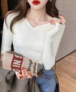 ニット・セーター | リブニットトップス レディース 大人秋服