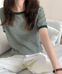 シャツ・ブラウス | ブラウス 半袖 Tシャツ おしゃれ 可愛い ゆったり 20代 30代 大人 40代 50代 レディース 夏物 ボーダー トップス 着痩せ 日常 お出かけ 体型カバー  カジュアル