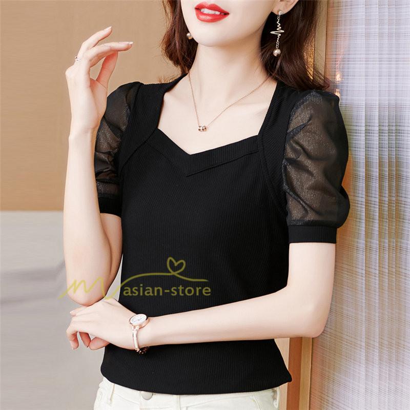 tシャツ・カットソー | Tシャツ レディース チュニック 春 夏 春夏 チュニックTシャツ トップス 20代 30代 40代 OL ママ 母 上品 ファッション カジュアル 着痩せ エレガント お出かけ